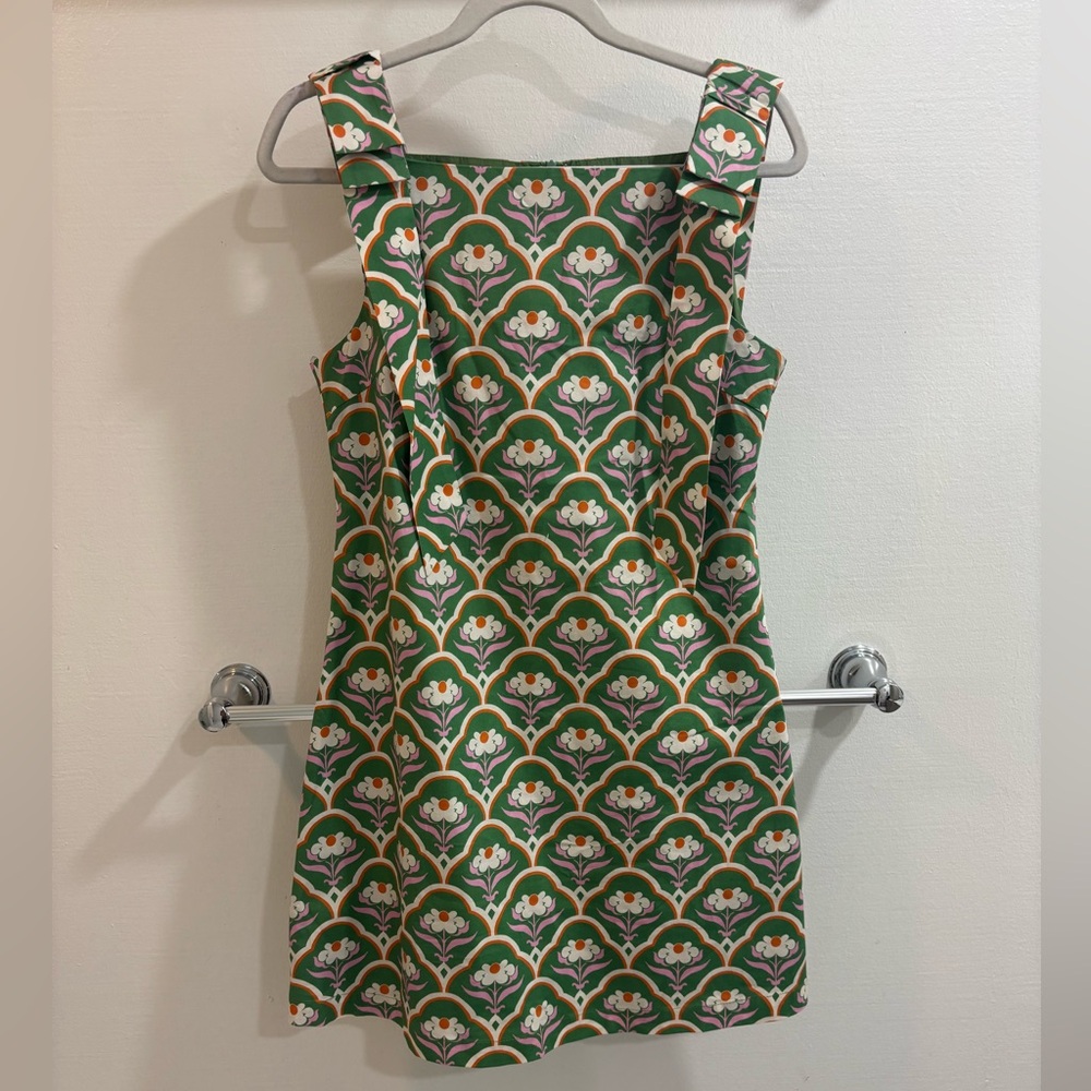 Red Dress Boutique Green and Orange Patterned Mini Dress